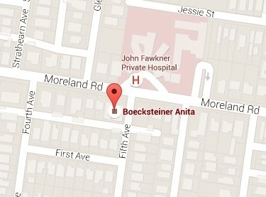 location map - Dr. Anita Boecksteiner Orthopaedic Surgeon